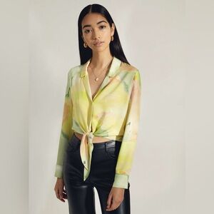 Wilfred Tie Front Blouse